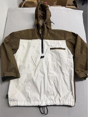 Vintage 90s Windbreaker Pullover Split 500 Bent Saw Jacket S